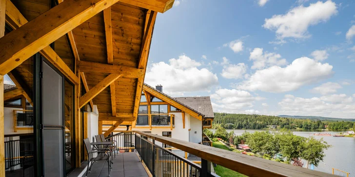 Nádherné apartmány na brehu Lipna: ubytovanie až pre 6 osôb, wellness, súkromná pláž a zľavy na aktivity