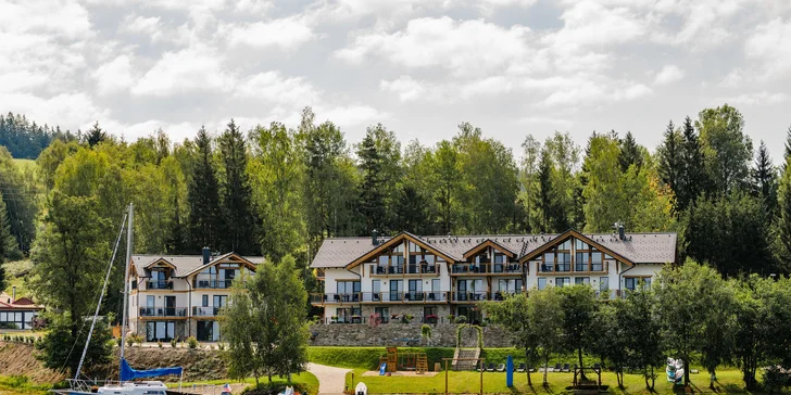 Nádherné apartmány na brehu Lipna: ubytovanie až pre 6 osôb, wellness, súkromná pláž a zľavy na aktivity