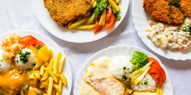 Denné menu v reštaurácii alebo s donáškou v cene