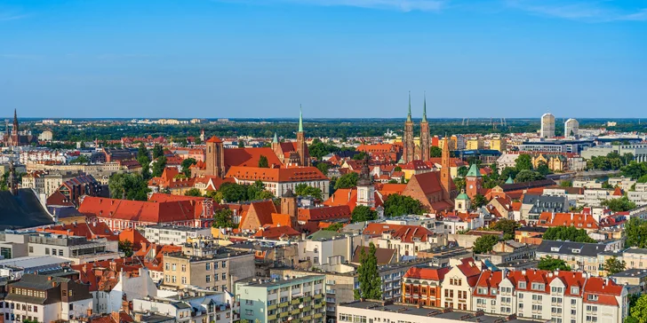 Pobyt pri historickom centre Vroclavu s raňajkami pre 1–4 osoby
