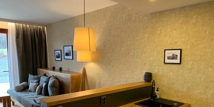 Krásny apartmán pri Českej Lípe: raňajky aj wellness a Lužické hory na dohľad