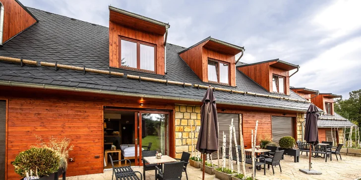 Krásny apartmán pri Českej Lípe: raňajky aj wellness a Lužické hory na dohľad