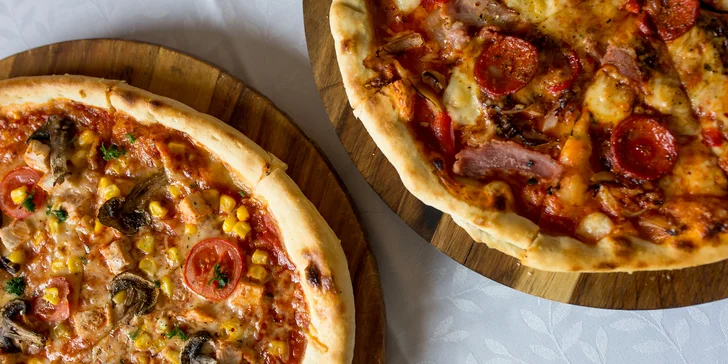 11 druhov pizze, osobný odber alebo donáška (v rámci KE v cene)