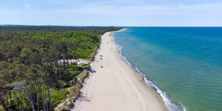 Prázdninové domy s vírivkou a bazénom, pobyt pre 7 osôb: Rusinowo pri poľskom Baltiku
