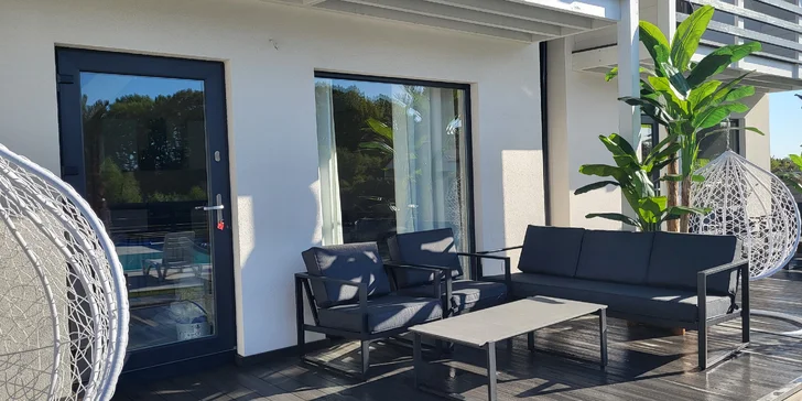 Prázdninové domy s vírivkou a bazénom, pobyt pre 7 osôb: Rusinowo pri poľskom Baltiku