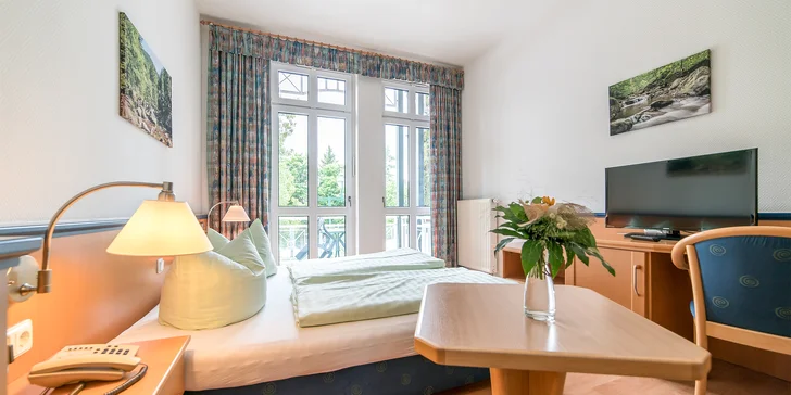 Pohoda v Sasku: 4* hotel s raňajkami aj polpenziou, neobmedzený wellness, výlety do prírody