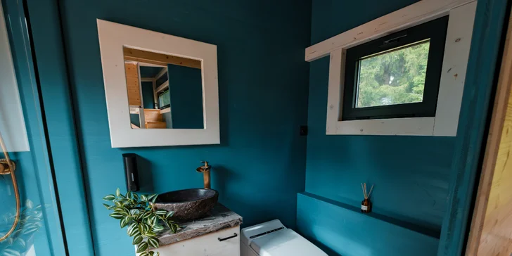 Tiny House Česílko: skvelá poloha blízko Lipna, vlastná sauna aj terasa s výhľadom