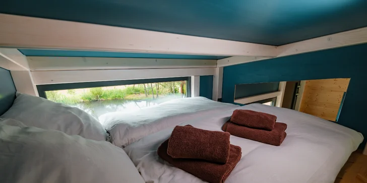Tiny House Česílko: skvelá poloha blízko Lipna, vlastná sauna aj terasa s výhľadom