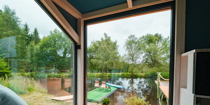Tiny House Česílko: skvelá poloha blízko Lipna, vlastná sauna aj terasa s výhľadom