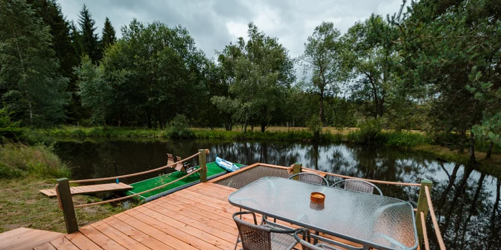 Tiny House Česílko: skvelá poloha blízko Lipna, vlastná sauna aj terasa s výhľadom