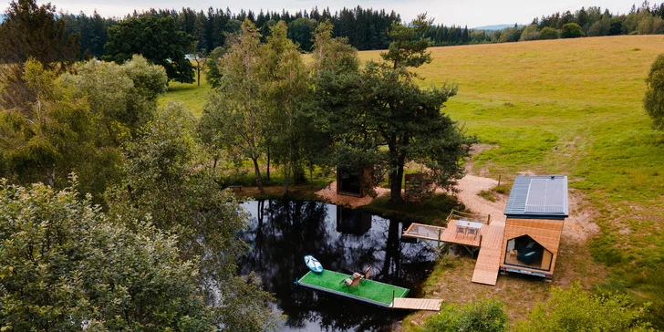 Tiny House Česílko: skvelá poloha blízko Lipna, vlastná sauna aj terasa s výhľadom