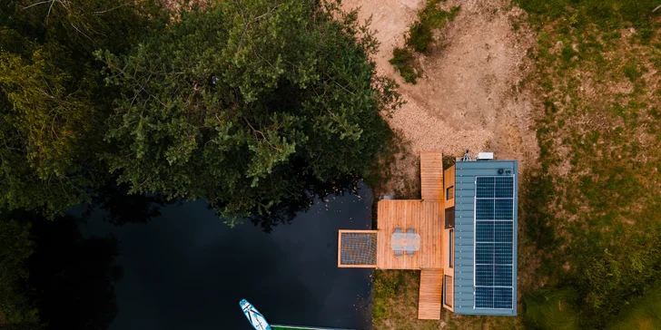 Tiny House Česílko: skvelá poloha blízko Lipna, vlastná sauna aj terasa s výhľadom