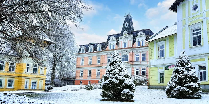 4* kúpeľný pobyt v Jeseníkoch s jedlom, neobmedzeným wellness aj zľavou na procedúry