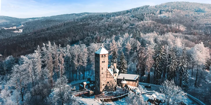 Pobyt pri rozhľadni Liberecká výšina: strava, možnosť izby s vírivou vaňou, wellness aj elektrobicykle