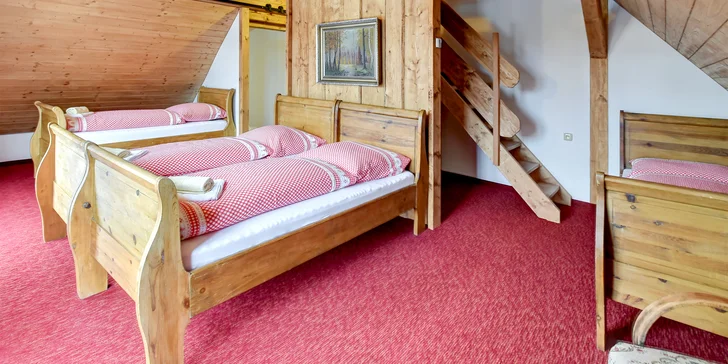 Krušné hory aj s jedlom: vybavený apartmán alebo chalupa až pre 14 osôb