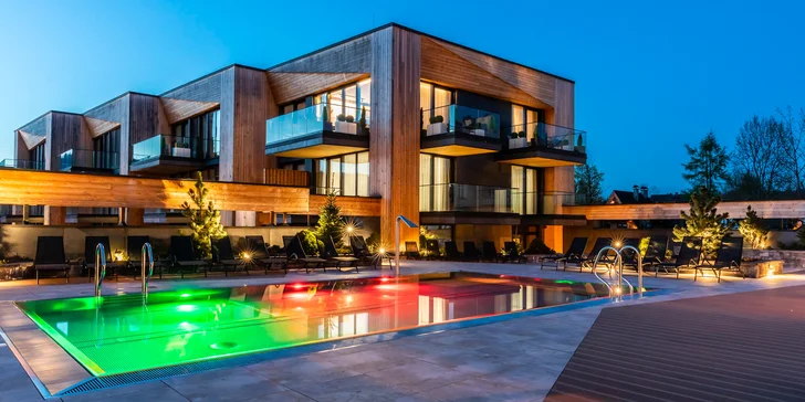 Moderný rezort v Zakopanom: neobmedzený wellness, raňajky až do postele