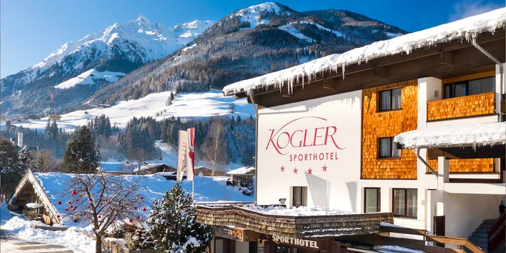 Na lyže do KitzSki: hotel v Mittersille s bazénom, saunami a polpenziou, až 3 deti zdarma