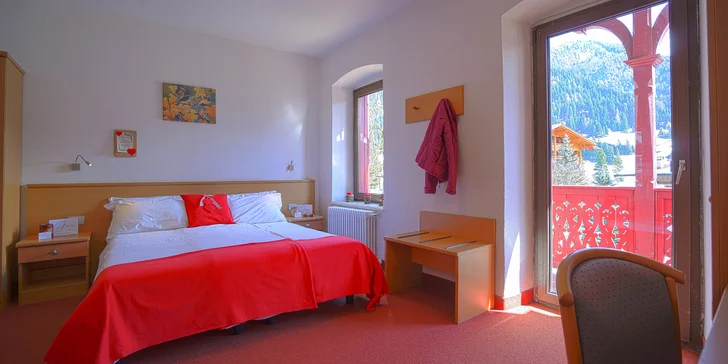 Lyžovačka v Taliansku: horský hotel v Dolomitoch s raňajkami až pre 6 osôb