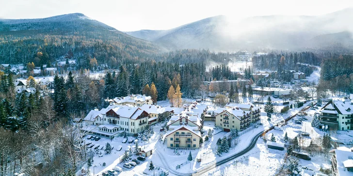 Relaxačný pobyt v horách: hotel v Karpaczi s polpenziou a neobmedzeným wellness