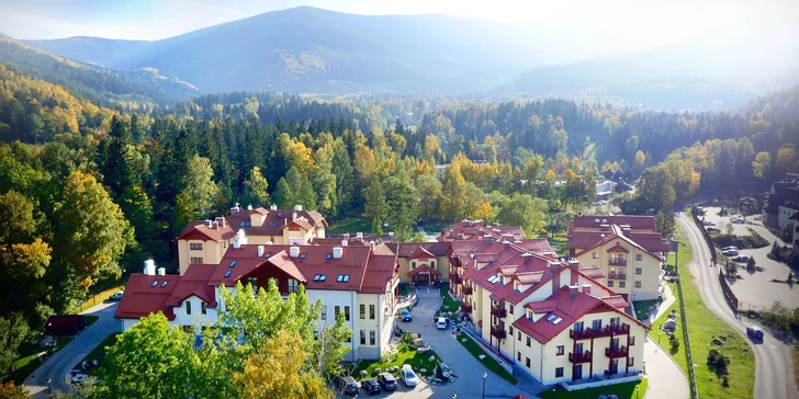 Relaxačný pobyt v horách: hotel v Karpaczi s polpenziou a neobmedzeným wellness