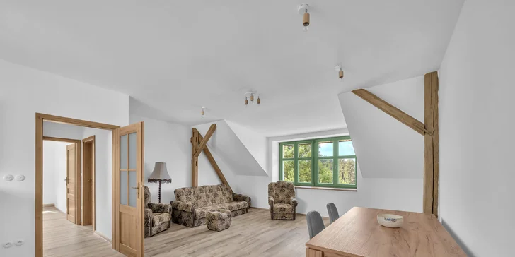 Útulné apartmány v chalupe v Žďárskych vrchoch s možnosťou sauny