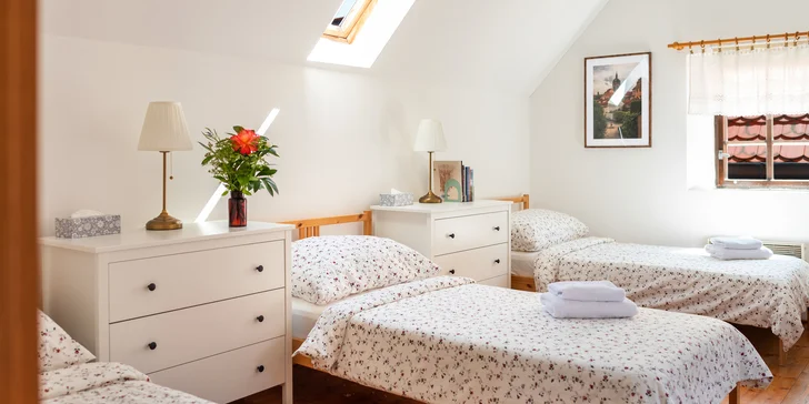 Pobyt v srdci Mělníka až pre 6 osôb: raňajky aj zľava do reštaurácie