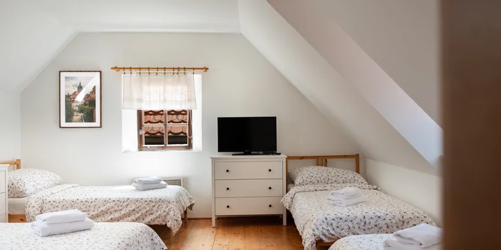 Pobyt v srdci Mělníka až pre 6 osôb: raňajky aj zľava do reštaurácie