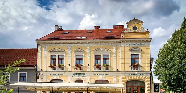 Pobyt v Nepomuku: strava, wellness, masáž aj pivné kúpele s degustáciou pív