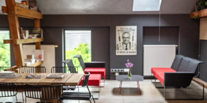 Bílovice: netradičné ubytovanie v mezonetovom apartmáne na Poli dizajnu