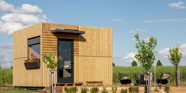 Netradičné ubytovanie v ulite: domček s premyslenými detailmi až pre 5 osôb