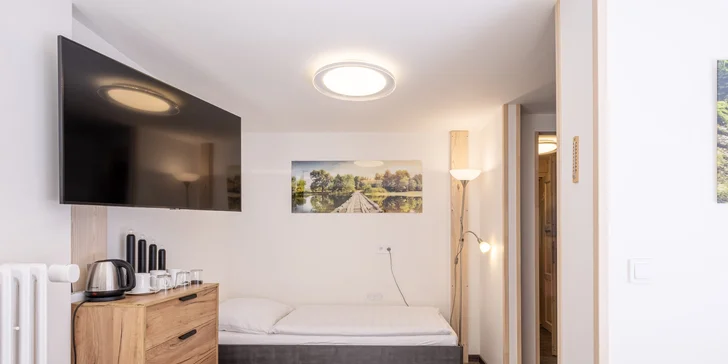 Pobyt v Peci pod Sněžkou až pre 6 osôb: raňajky, fľaša vína aj sauna