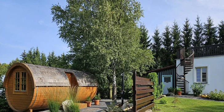 Dovolenka v oblasti Tiských stien: moderný prázdninový domček až pre 7 osôb, možnosť wellness