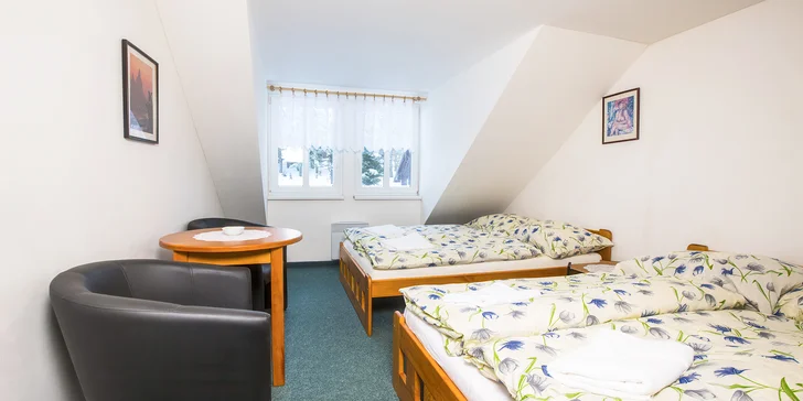 Turistická chata v Krkonošiach až pre 6 osôb: polpenzia aj zľava na saunu