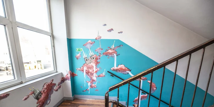 Hostel v pražských Holešoviciach, vrátane bufetových raňajok, bazéna a sauny