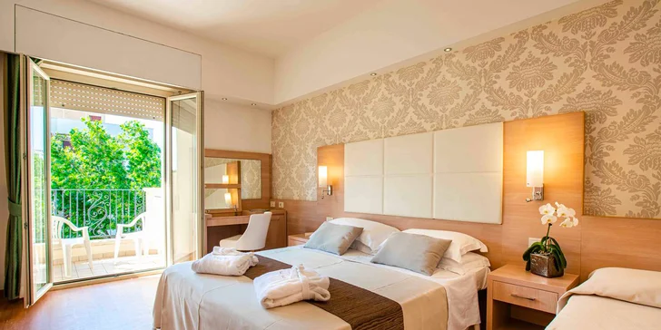Taliansky Jadran: 4* hotel neďaleko Rimini, neobmedzené wellness aj polpenzia