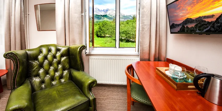 Pobyt v hoteli s raňajkami aj wellness v nádhernej prírode Tatranskej Lomnice