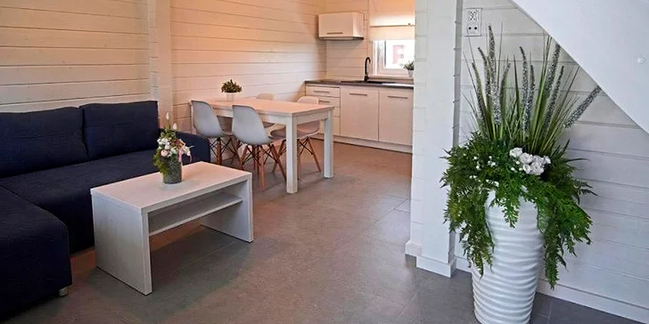 Rodinná dovolenka pri Baltiku: dvojposchodové domčeky 500 metrov od pláže, bazény a vírivky