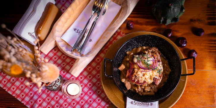 Stodola burger, richtársky tanier, cestoviny alebo panvica šéfkuchára