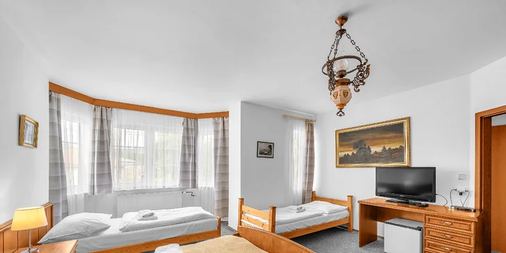 Oddych v pokojnej časti Mariánskych Lázní: pobyt s jedlom aj wellness procedúrami