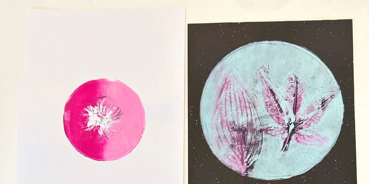 Zážitkové maľovanie obrazov: neónové alebo odtlačkami rastlín, skupinové alebo aj individuálne