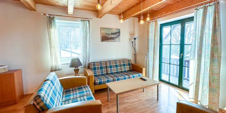 Chaty v Čistej v Krkonošiach až pre 8 osôb: zjazdovky, výlety a v lete bazén