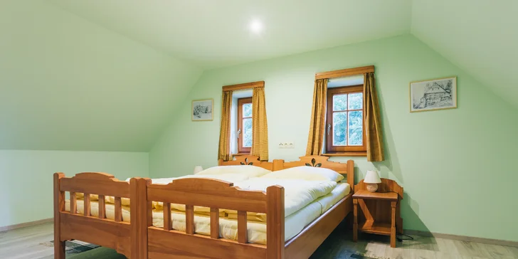 Pobyt v plne vybavenej chalupe alebo zrube až pre 11 osôb v Lužických horách