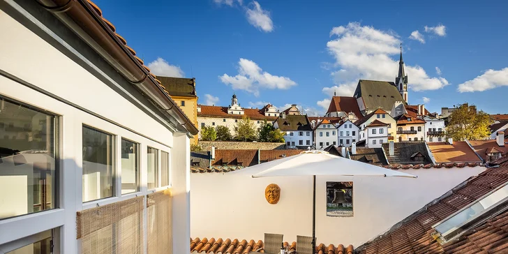 Pobyt v centre Českého Krumlova: krásny penzión priamo pri rieke