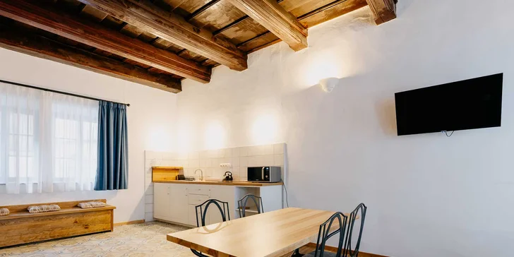 Krásne apartmány len 600 m od krumlovského zámku pre 2 osoby