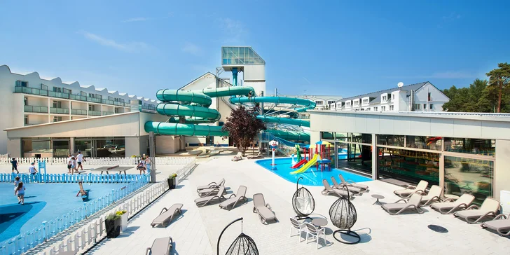 Prázdninový rezort pri Baltskom mori s obrovským aquaparkom: pobyt s raňajkami alebo polpenziou pre páry aj rodiny