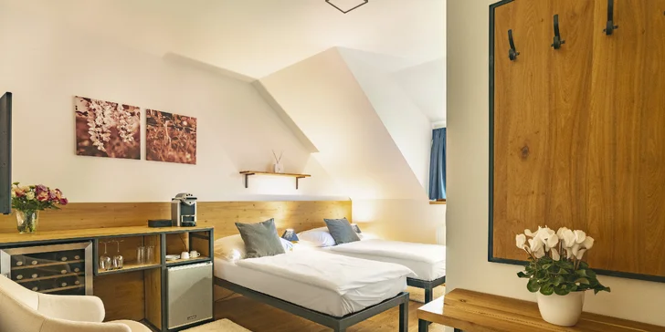 Moravský kras: nádherné ubytovanie v prírode s polpenziou aj vínom a privátnym wellness