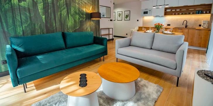 Apartmány až pre 6 osôb v Szklarskej Porębě: sauna, možnosť raňajok, blízko skiareál aj zábavné parky