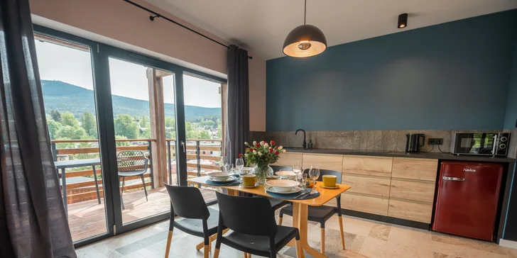 Apartmány až pre 6 osôb v Szklarskej Porębě: sauna, možnosť raňajok, blízko skiareál aj zábavné parky