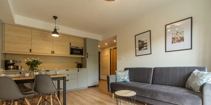 Apartmány až pre 6 osôb v Szklarskej Porębě: sauna, možnosť raňajok, blízko skiareál aj zábavné parky