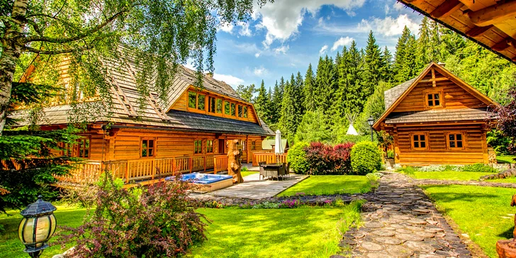 Wellness pobyt v zrubových apartmánoch aj vstup wellness komplexu Grand hotela PERMON****